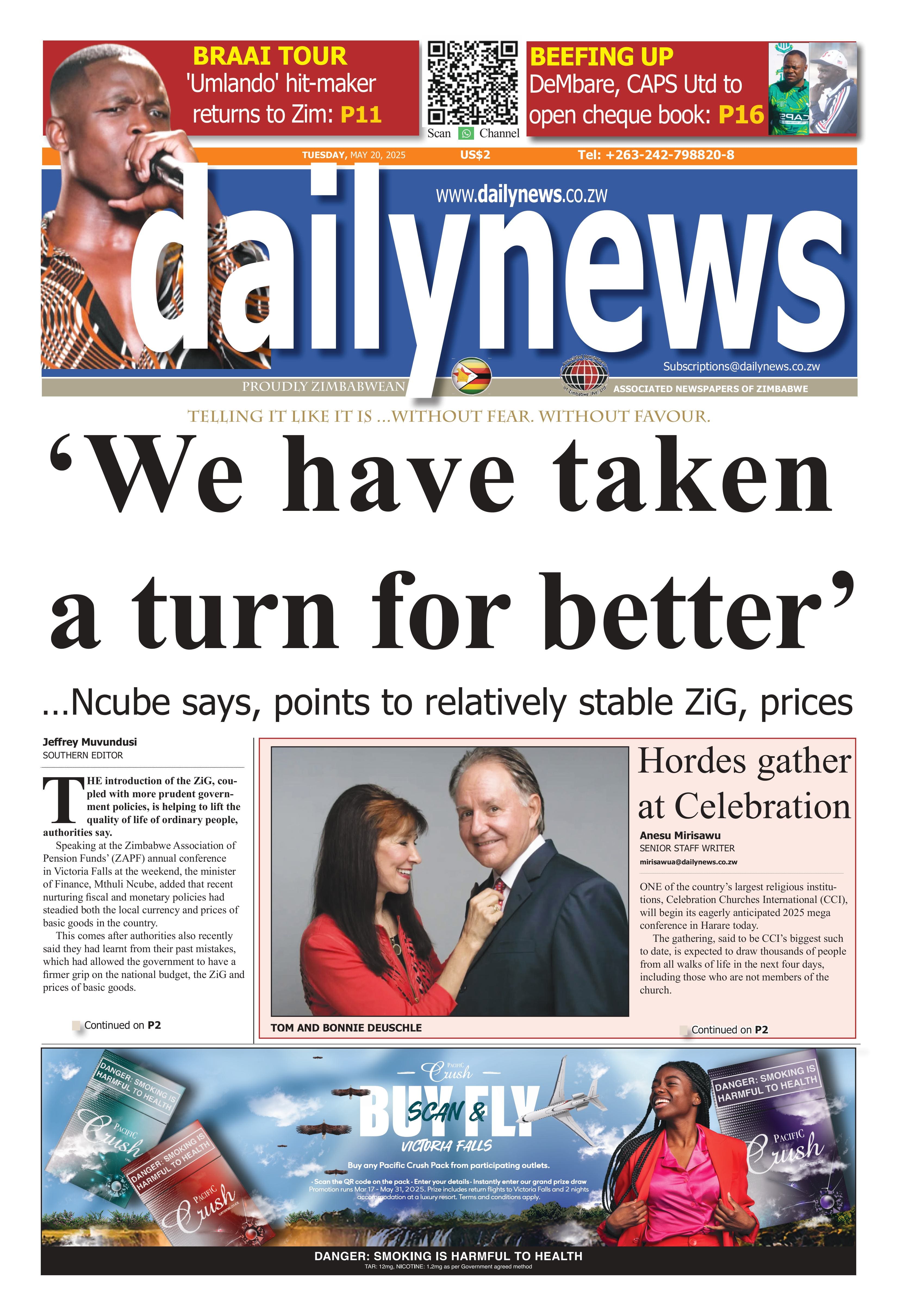 Tuesday 20 May 2025
